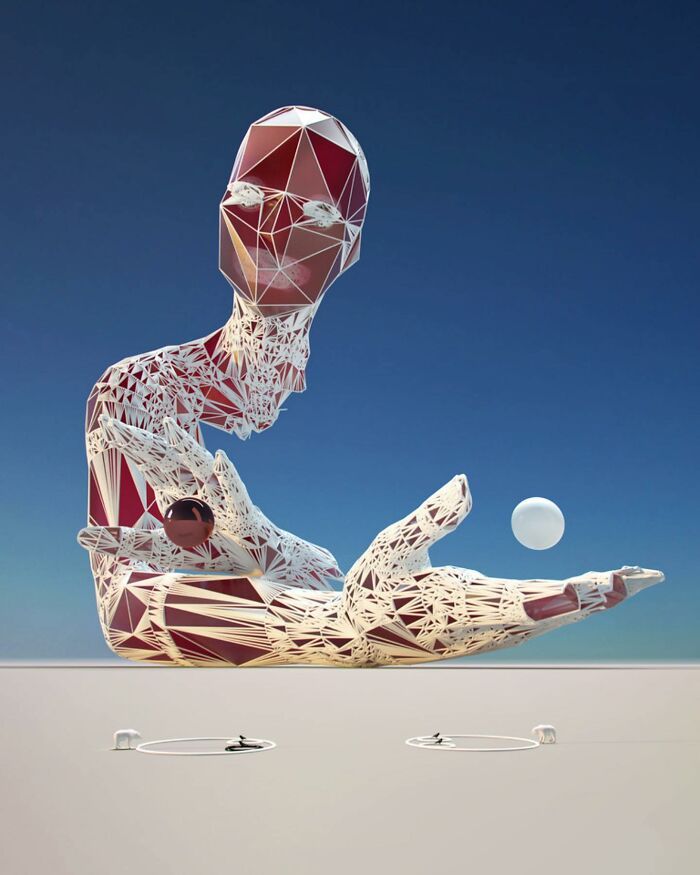 Encante-se com o universo digital de Chad Knight: 40 esculturas 3D surreais 21