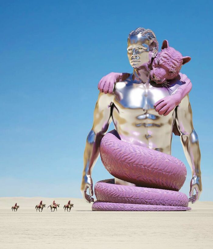 Encante-se com o universo digital de Chad Knight: 40 esculturas 3D surreais 29