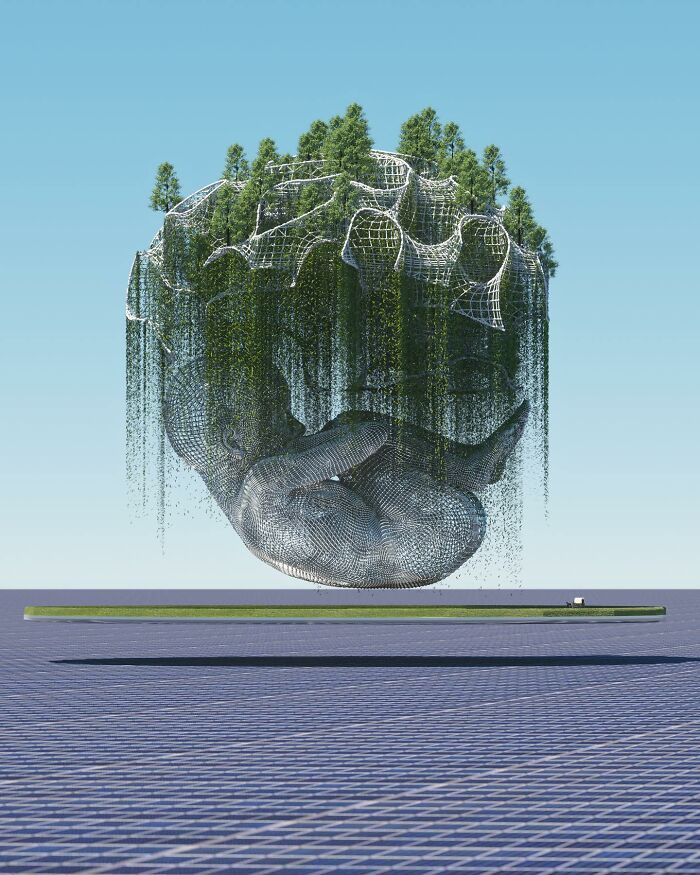 Encante-se com o universo digital de Chad Knight: 40 esculturas 3D surreais 33