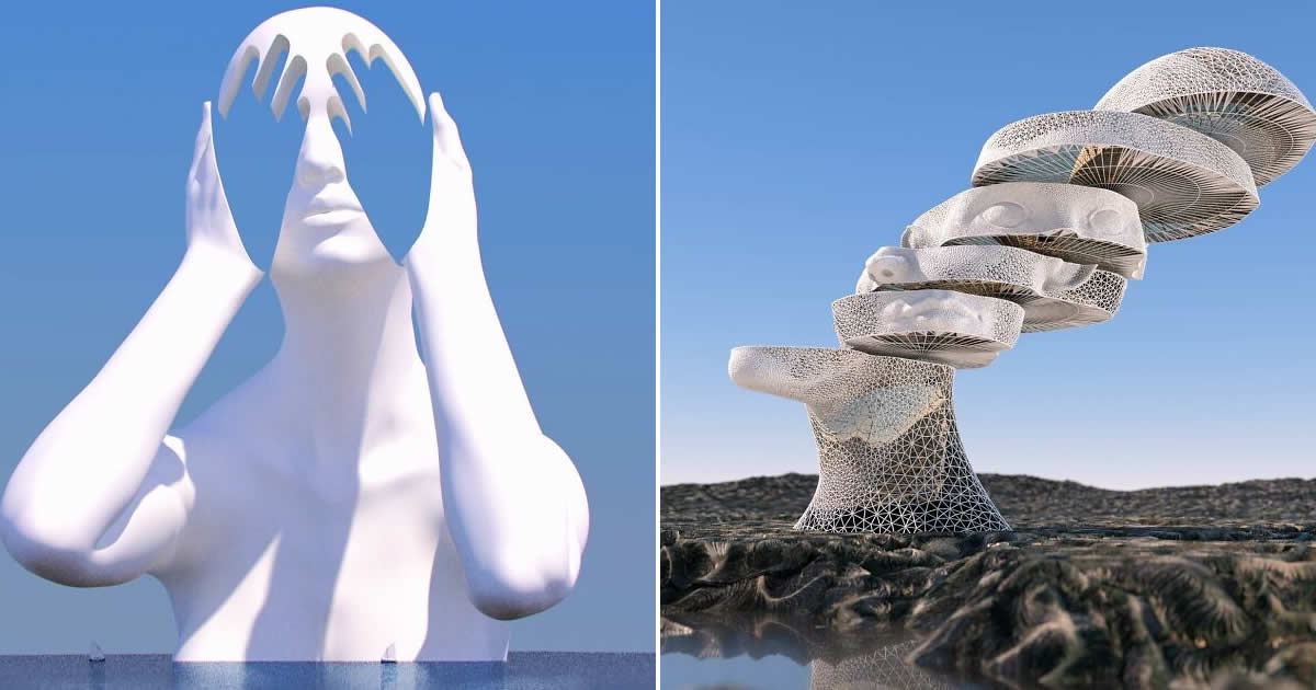 Encante-se com o universo digital de Chad Knight: 40 esculturas 3D surreais 5