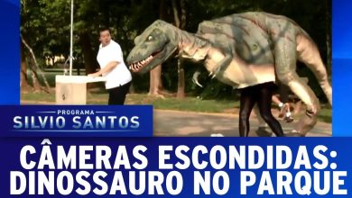Pegadinha - Dinossauro no parque 5