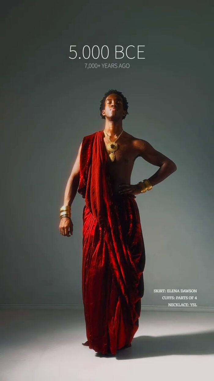 Modelo arrasa com 34 looks históricos de épocas diferentes, viralizando no TikTok 2