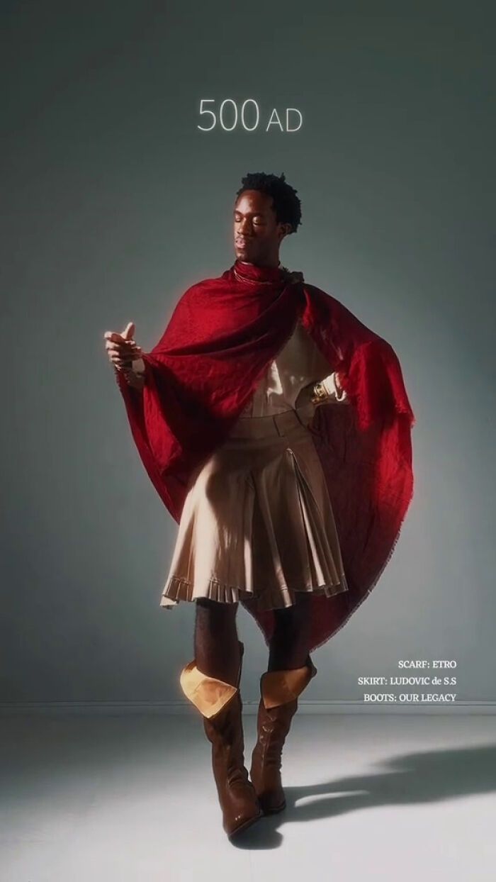 Modelo arrasa com 34 looks históricos de épocas diferentes, viralizando no TikTok 3