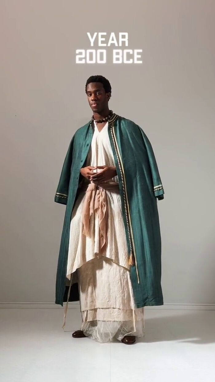 Modelo arrasa com 34 looks históricos de épocas diferentes, viralizando no TikTok 20