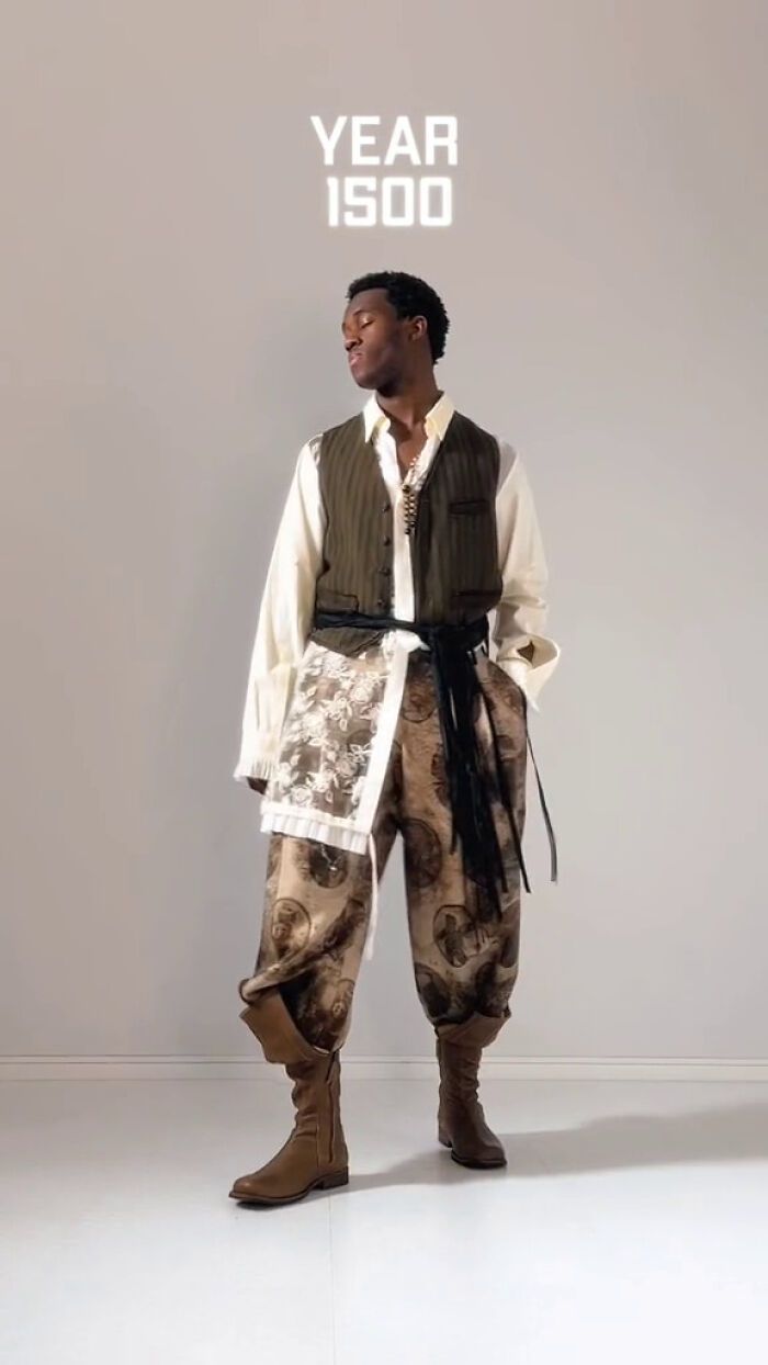 Modelo arrasa com 34 looks históricos de épocas diferentes, viralizando no TikTok 21