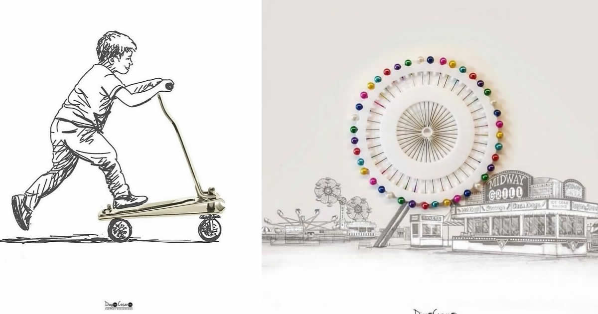 40 novas transformações: Ilustrador reinventa objetos comuns!