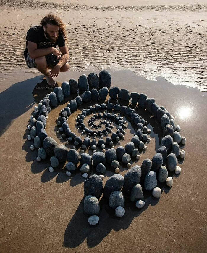 35 padrões surpreendentes: Arte com pedras, conchas e outros materiais naturais 3