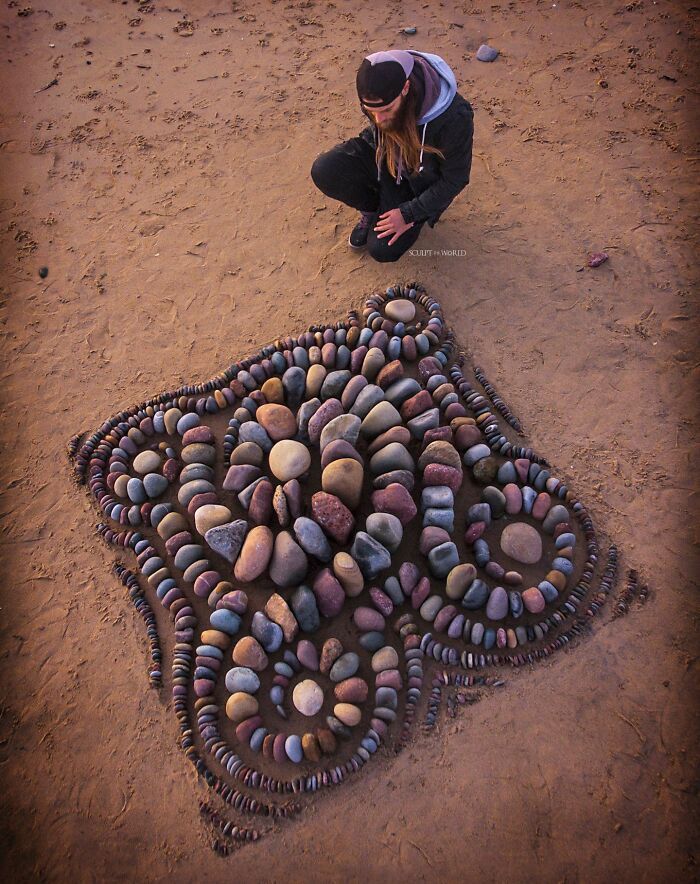 35 padrões surpreendentes: Arte com pedras, conchas e outros materiais naturais 15