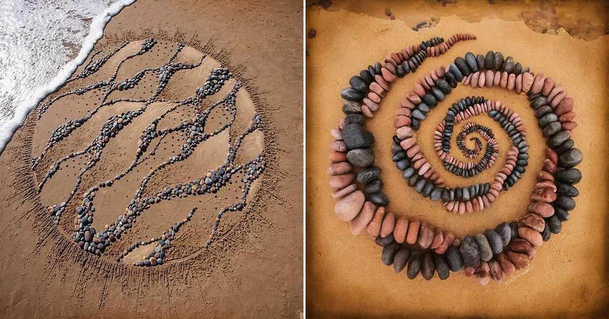 35 padrões surpreendentes: Arte com pedras, conchas e outros materiais naturais 36
