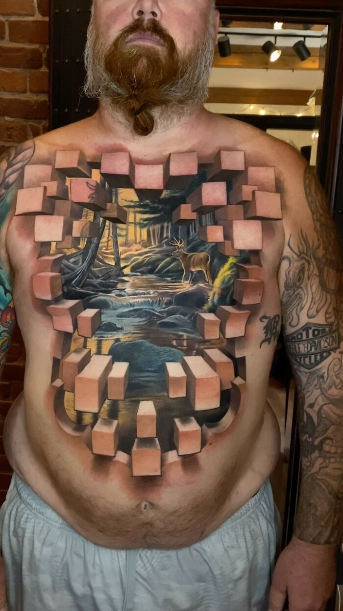 32 tatuagens de ilusão de ótica que vão soprar sua mente 1