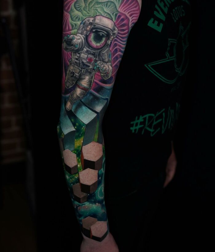 32 tatuagens de ilusão de ótica que vão soprar sua mente 11