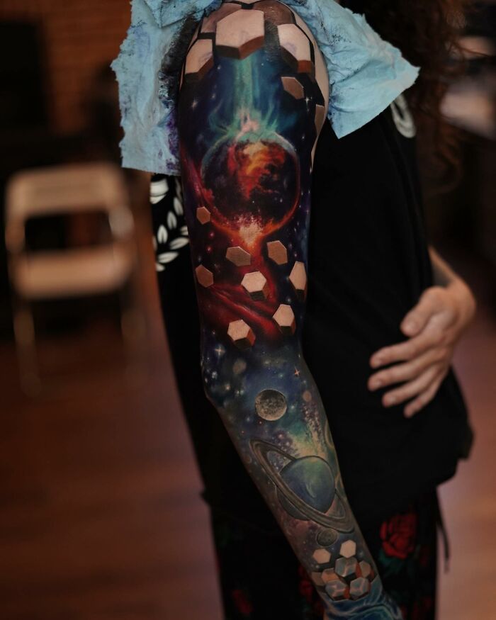 32 tatuagens de ilusão de ótica que vão soprar sua mente 21