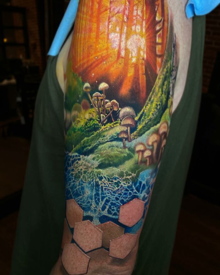 32 tatuagens de ilusão de ótica que vão soprar sua mente 29