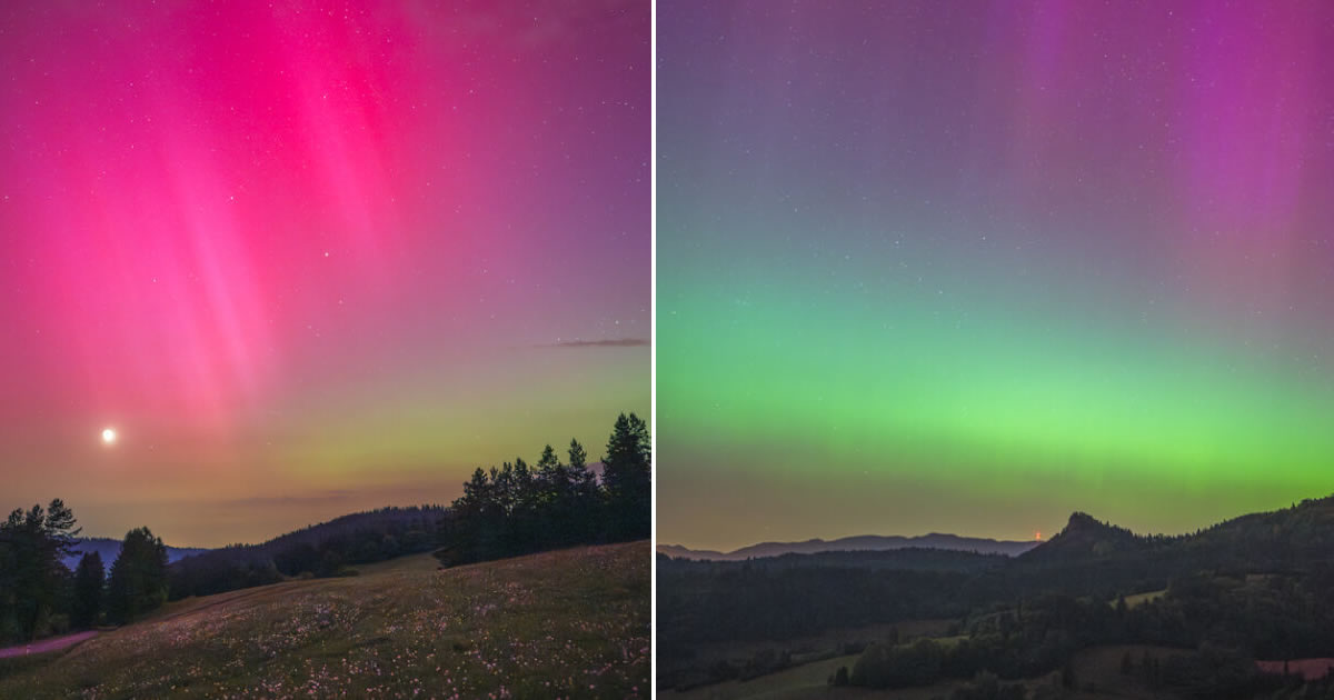A magia da Aurora Boreal nas montanhas Pieniny: Uma experiência inesquecível (16 fotos)