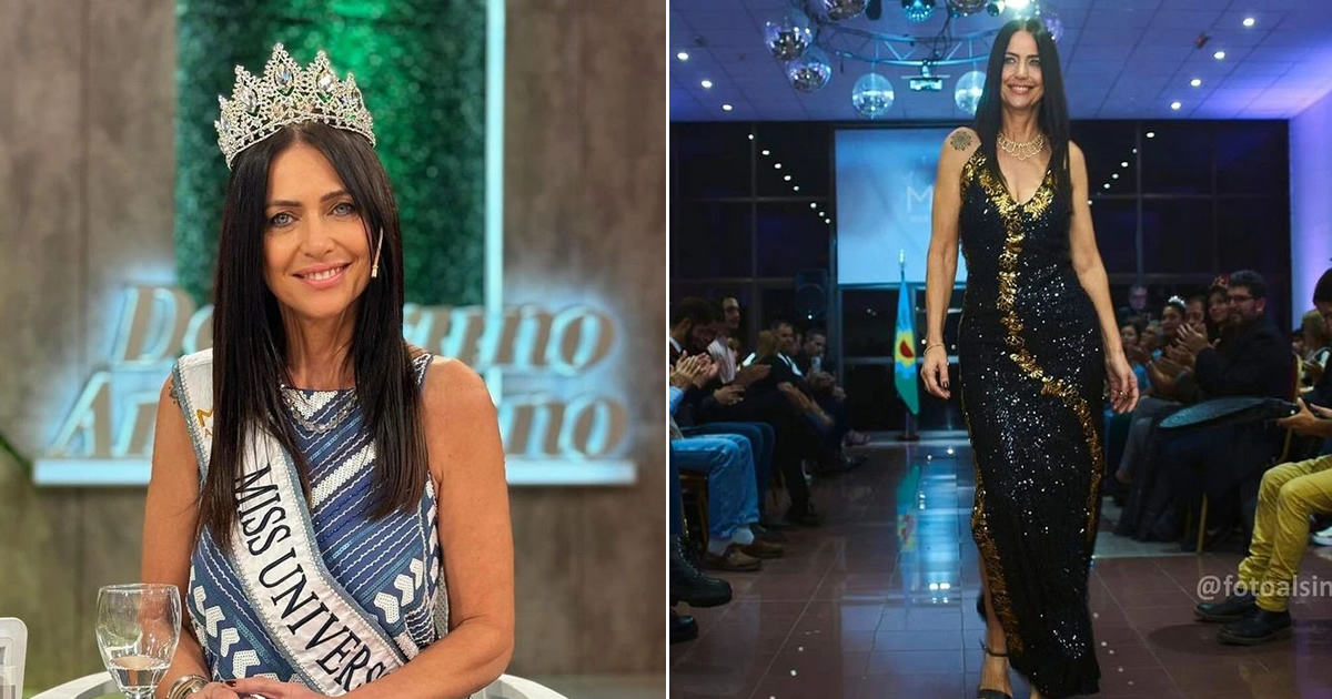 Surpreendente! Mulher de 60 anos que ganhou o título de Miss Universo em Buenos Aires