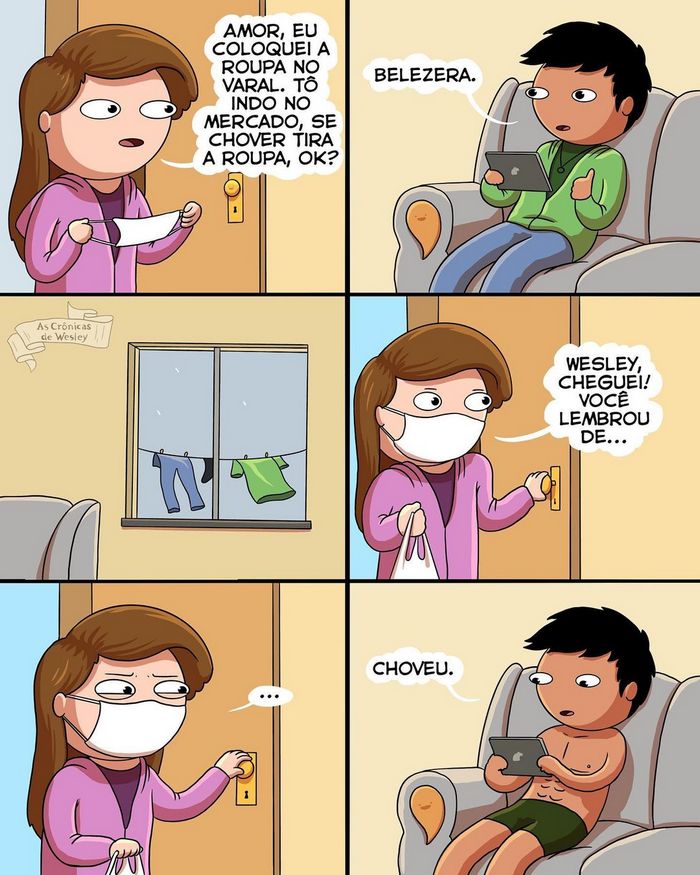 Wesley Mercês: Transformando vidas cotidianas em tirinhas hilárias (19 imagens) 14