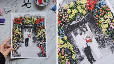 Descubra a arte única de Katia Herrera: Fotografias bordadas à mão (25 fotos) 6