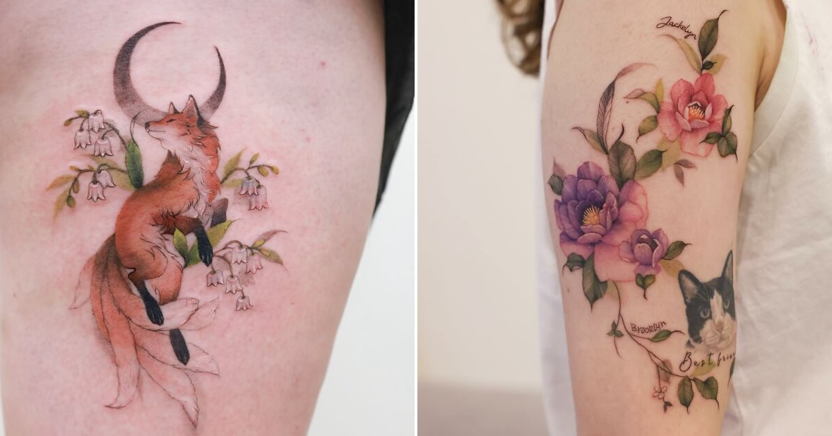 Veja a arte de Silo: A mestra das tatuagens delicadas e elegantes (36 fotos)