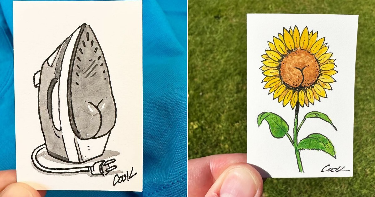 30 ilustrações engraçadas de Butts on Things que você precisa ver