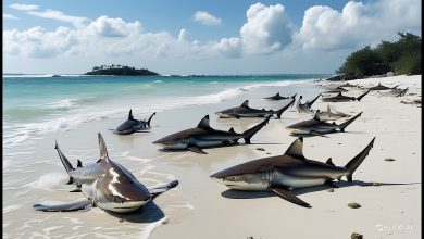 Esta ilha foi invadida completamente por tubarões 5