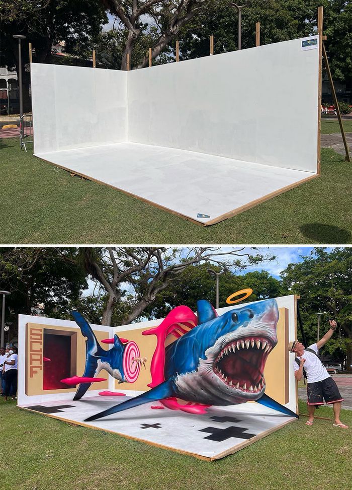 36 obras incríveis de Pierre Bertolotti: O mestre do grafite 3D 4 36 obras incríveis de Pierre Bertolotti: O mestre do grafite 3D 4