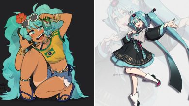 Artistas ao redor do mundo reimaginam Hatsune Miku após inspiração brasileira da personagem (32 Imagens) 27