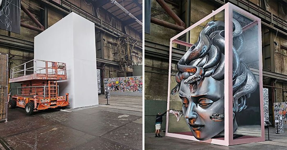 Sergio Odeith: O artista de rua que revoluciona com murais realistas em 3D (19 fotos)
