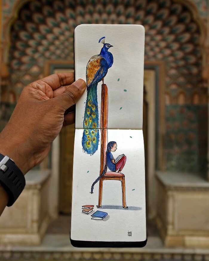 Vimal Chandran: O artista visual que une folclore indiano, cultura pop e ficção científica (34 fotos) 11