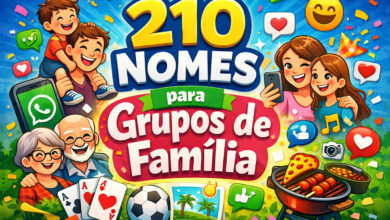 nomes para grupos de família no whatsapp