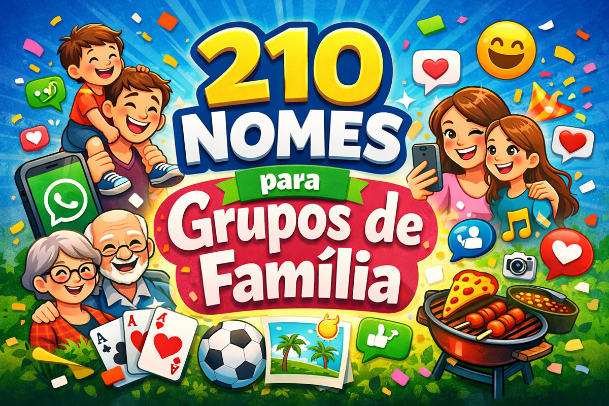 nomes para grupos de família no whatsapp
