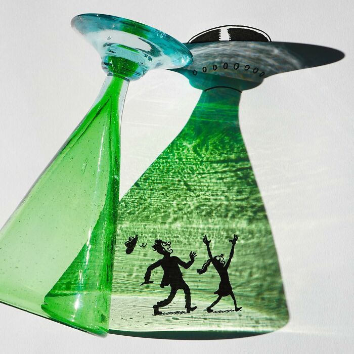 A arte nas sombras: Como Vincent Bal transforma objetos comuns em ilustrações incríveis (32 fotos) 5