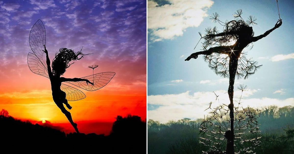 Fadas de arame: Como Robin Wight transforma sucata em arte encantadora (27 fotos)