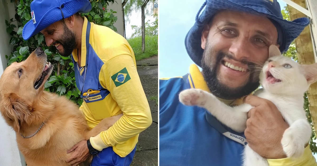 Antunes: O carteiro que está transformando cães em seus melhores amigos (32 fotos)