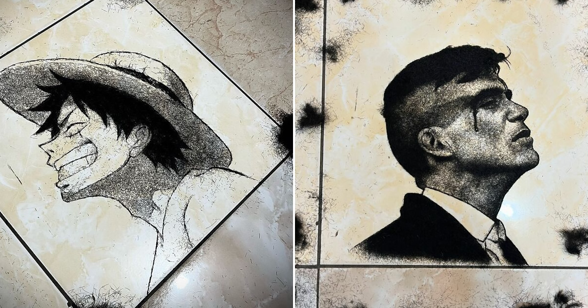 Rendi Tatalede: O barbeiro que transformou cabelos cortados em arte hipnotizante (26 fotos)