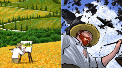 Alireza Karimi Moghaddam: O artista que reimaginou Vincent van Gogh (30 fotos) 42