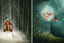 A arte que toca a alma: As ilustrações mágicas de Maja Lindberg (30 fotos) 31