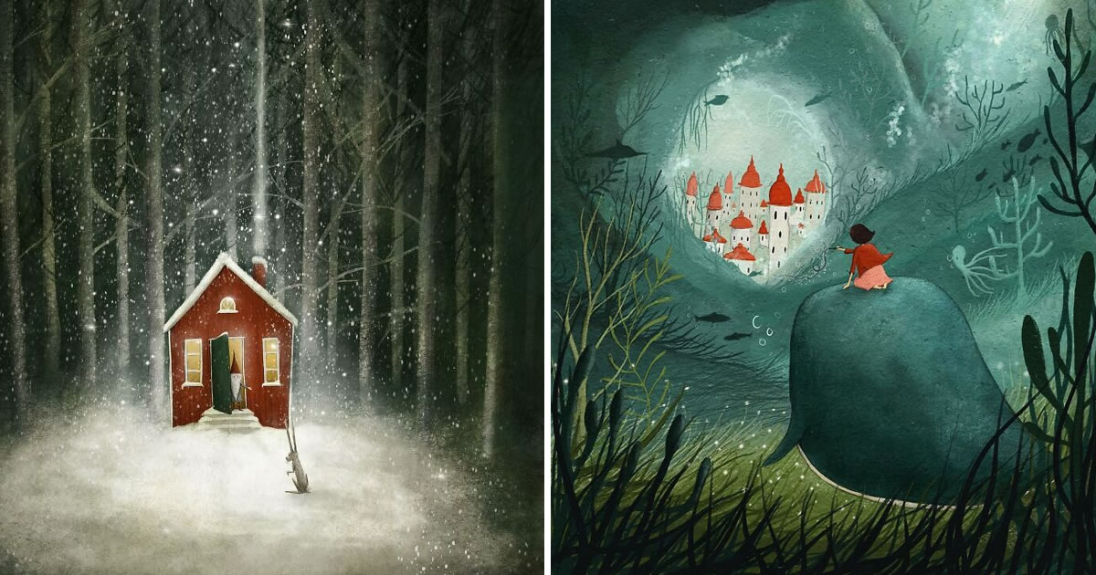 A arte que toca a alma: As ilustrações mágicas de Maja Lindberg (30 fotos)