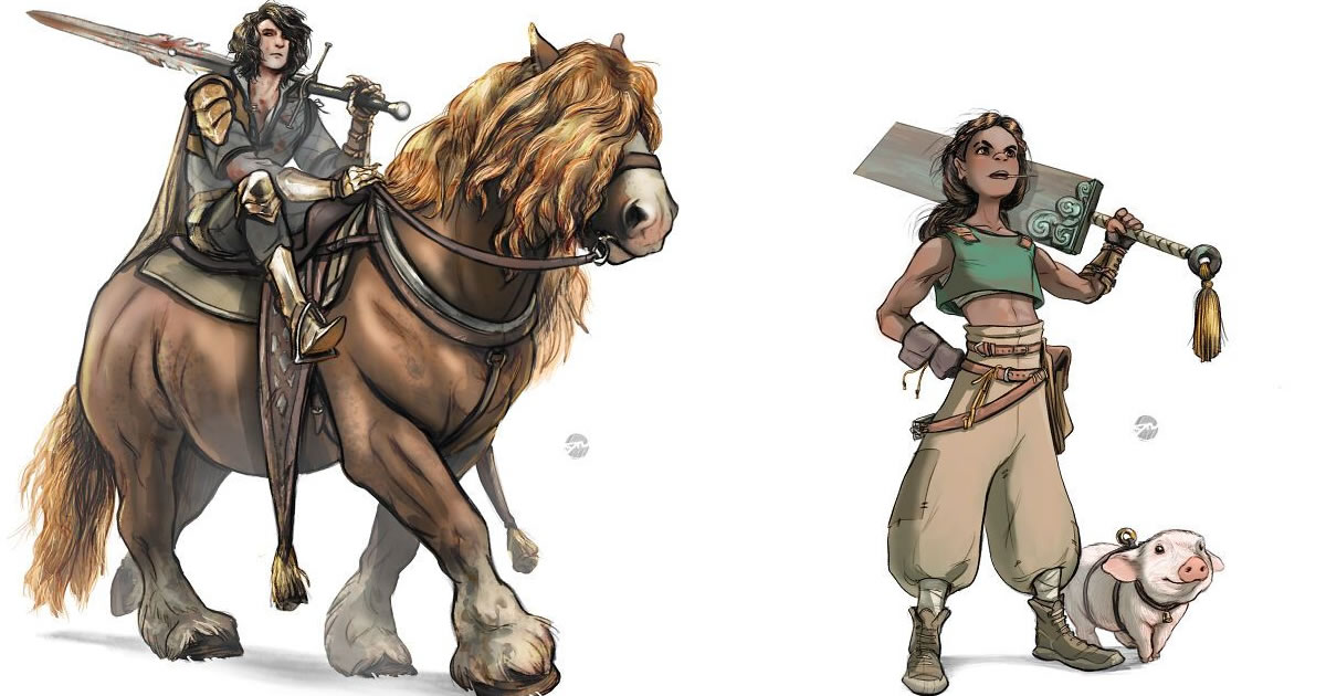 As 30 ilustrações de Yael Nathan mostrando os laços únicos entre personagens e criaturas