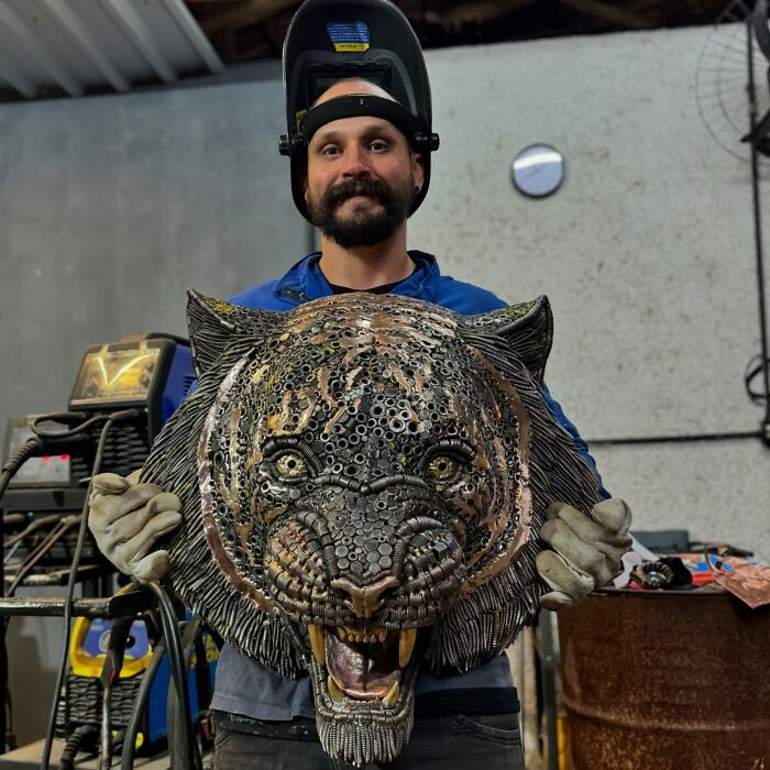 Michel Torres Costa: O artista que transforma metal descartado em obras de arte (32 fotos) 3