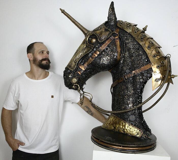Michel Torres Costa: O artista que transforma metal descartado em obras de arte (32 fotos) 5