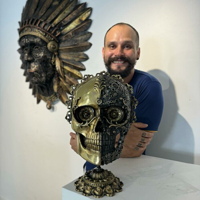 Michel Torres Costa: O artista que transforma metal descartado em obras de arte (32 fotos) 9