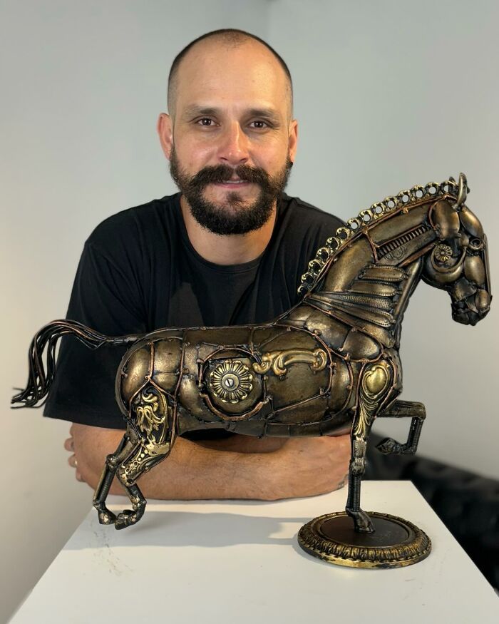 Michel Torres Costa: O artista que transforma metal descartado em obras de arte (32 fotos) 10