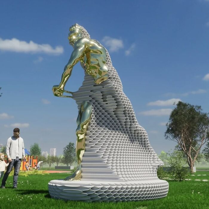 Yi Chul Hee: As incríveis esculturas de metal que mudam conforme o seu olhar (23 fotos) 7