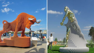 Yi Chul Hee: As incríveis esculturas de metal que mudam conforme o seu olhar (23 fotos) 8