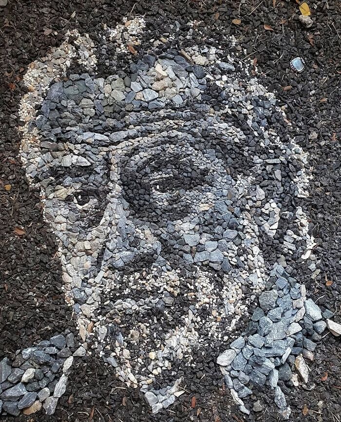 A arte efêmera de Justin Bateman: Mosaicos de pedra que contam histórias (32 fotos) 20