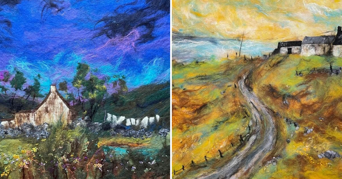 Moy Mackay: A arte de pintar com fibras – Uma experiência visual única (32 fotos)