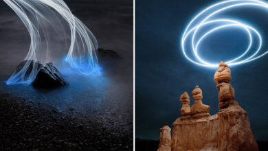 Reuben Wu: A arte de iluminar paisagens com drones (24 fotos) 38