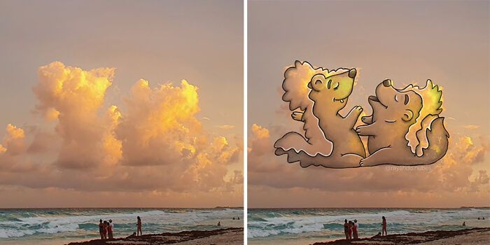 Artista transforma nuvens em personagens encantadores e mostra que o céu pode ser mais divertido do que parece (22 fotos) 4