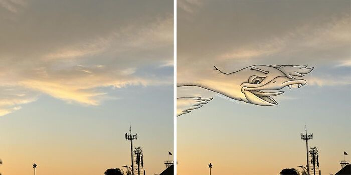 Artista transforma nuvens em personagens encantadores e mostra que o céu pode ser mais divertido do que parece (22 fotos) 8