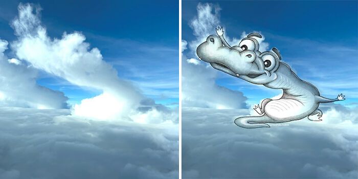 Artista transforma nuvens em personagens encantadores e mostra que o céu pode ser mais divertido do que parece (22 fotos) 9